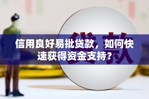 石嘴山信用良好易批贷款，如何快速获得资金支持？