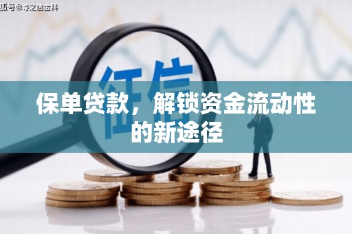 石嘴山保单贷款，解锁资金流动性的新途径