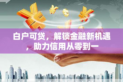 石嘴山白户可贷，解锁金融新机遇，助力信用从零到一