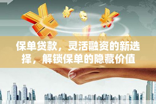 石嘴山保单贷款，灵活融资的新选择，解锁保单的隐藏价值