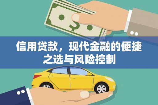 石嘴山信用贷款，现代金融的便捷之选与风险控制