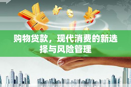 石嘴山购物贷款，现代消费的新选择与风险管理