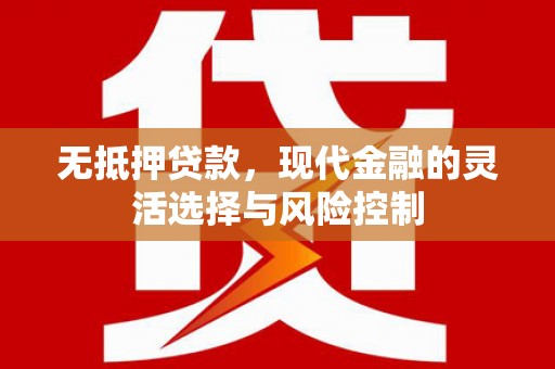 石嘴山无抵押贷款，现代金融的灵活选择与风险控制