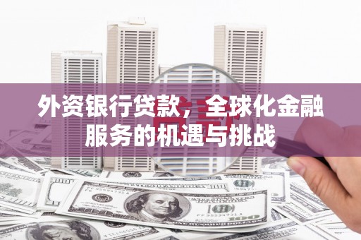 石嘴山外资银行贷款，全球化金融服务的机遇与挑战