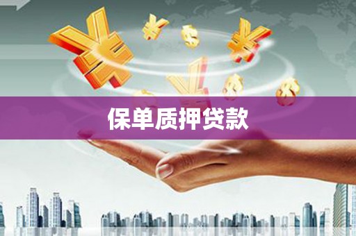 石嘴山保单质押贷款