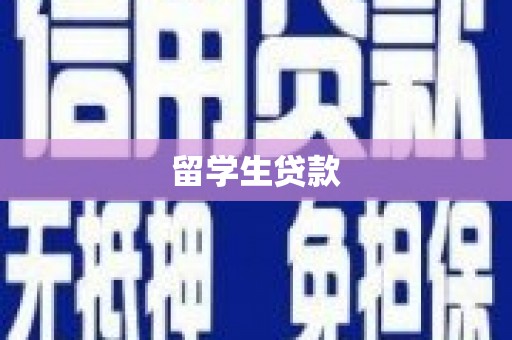 石嘴山留学生贷款